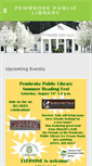 Mobile Screenshot of pembrokepubliclibrary.org